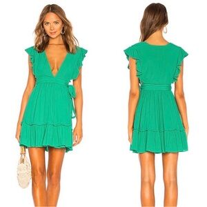 Majorelle Revolve Misty Dress in Kelly Green Size XS‎ NWT
